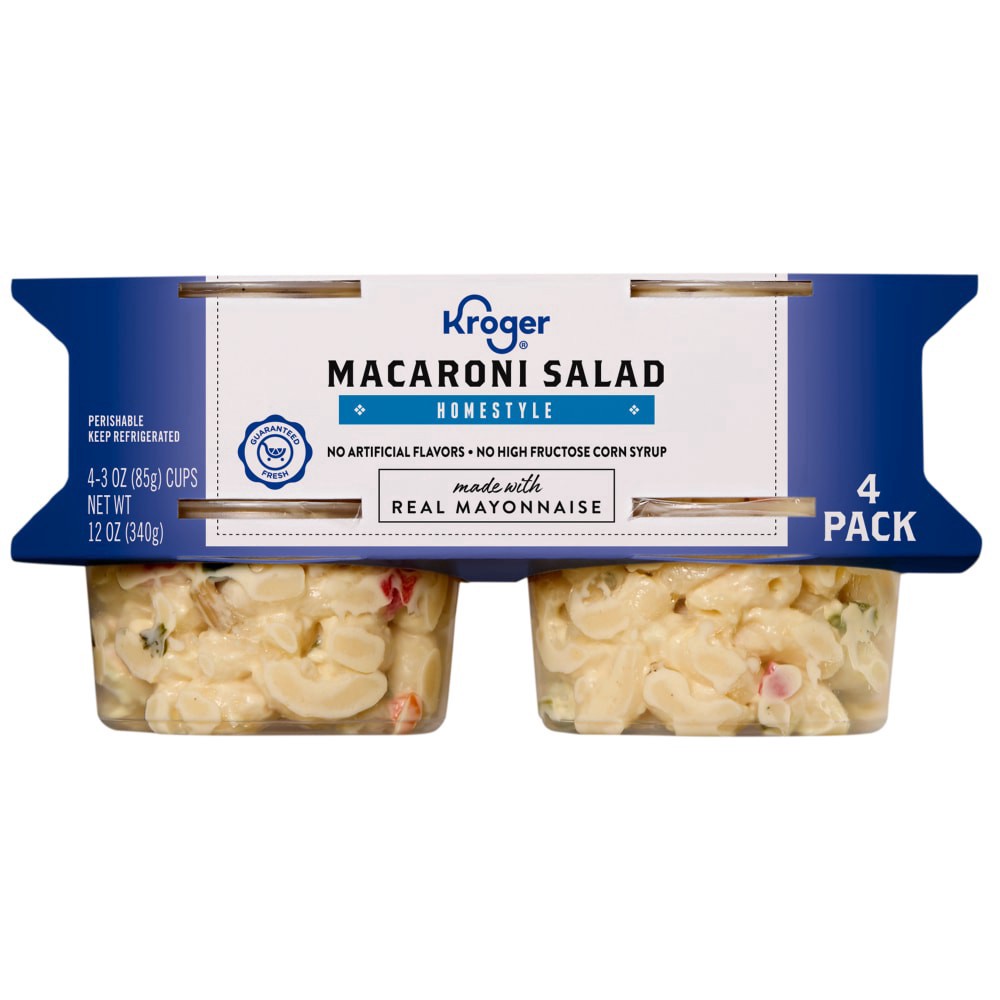 slide 1 of 2, Kroger® Macaroni Salad, 4 ct; 3 oz