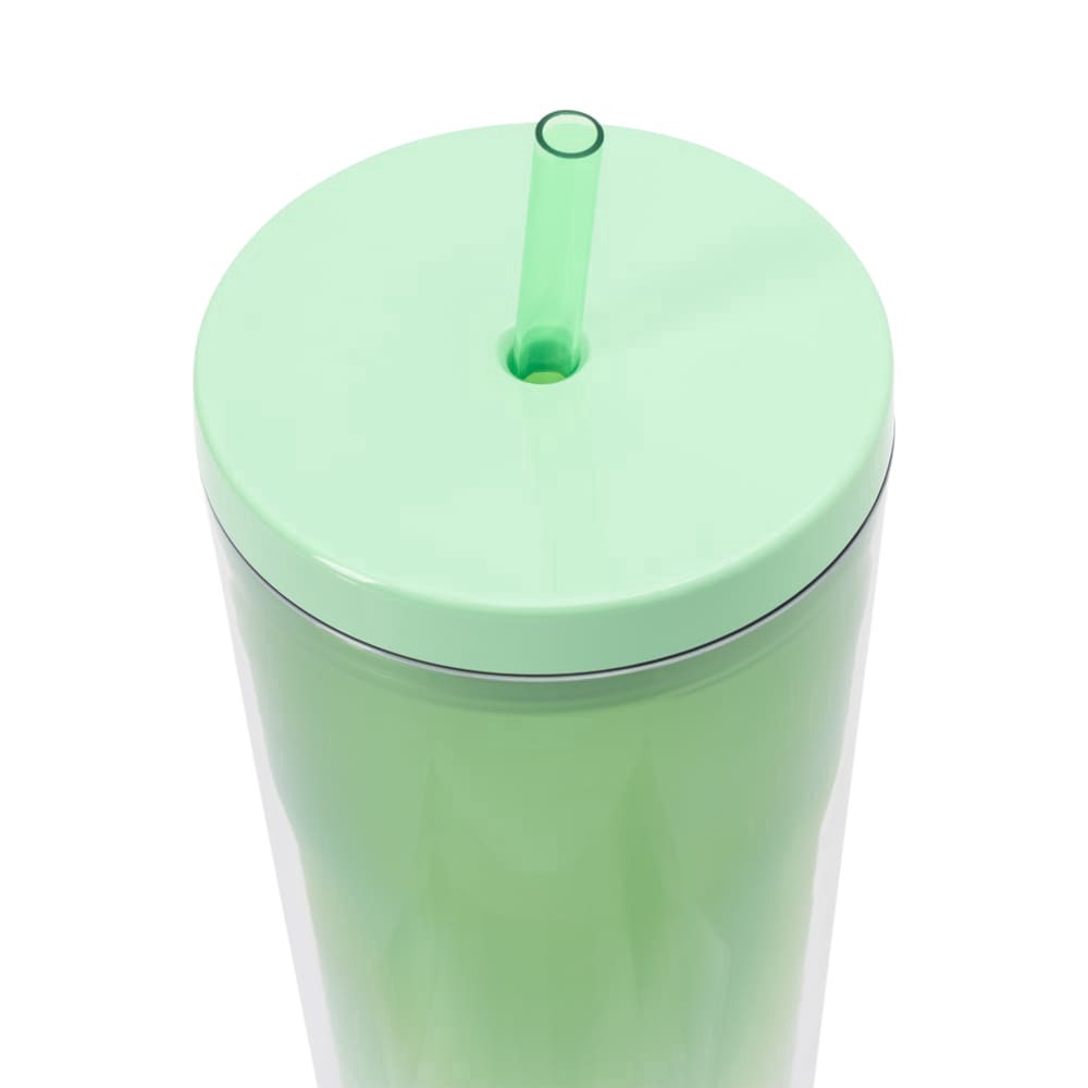 slide 4 of 4, Manna™ Axel™ Plastic Tumbler & Straw Set - Green, 24 oz