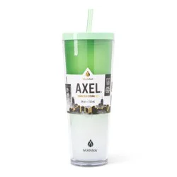 Manna Axel Plastic Tumbler & Straw Set - Green
