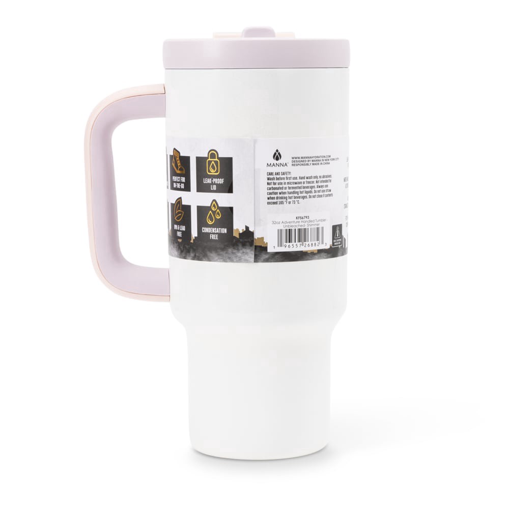slide 2 of 5, Manna™ Adventure™ Handled Tumbler - Cream Shimmer, 32 oz