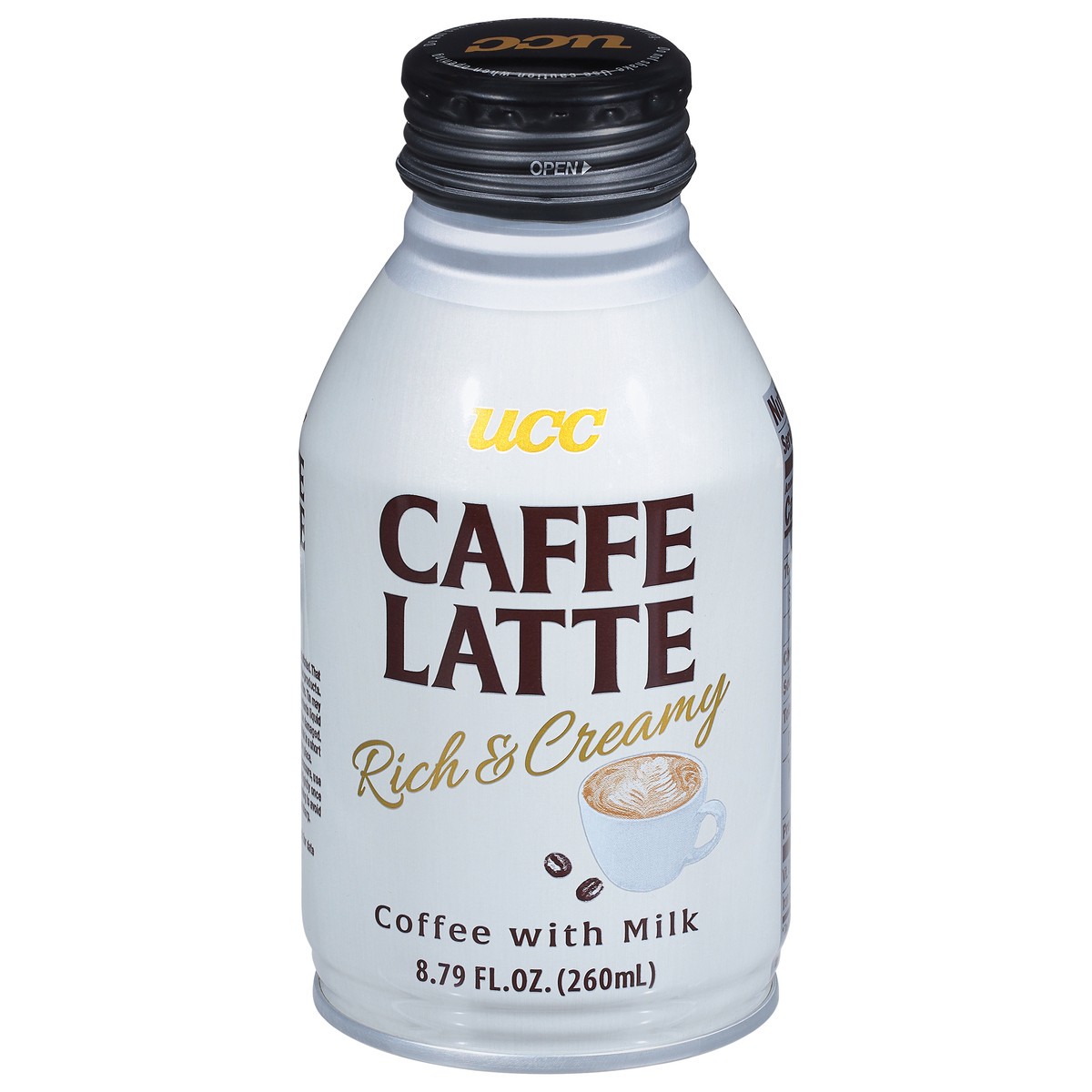 slide 10 of 13, UCC Rich & Creamy Caffe Latte 8.79 fl oz, 8.79 fl oz