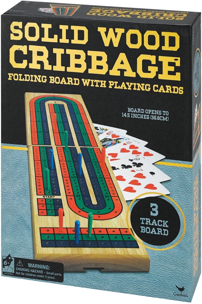 slide 1 of 1, Cardinal Solid Wood Cribbage, 1 ct