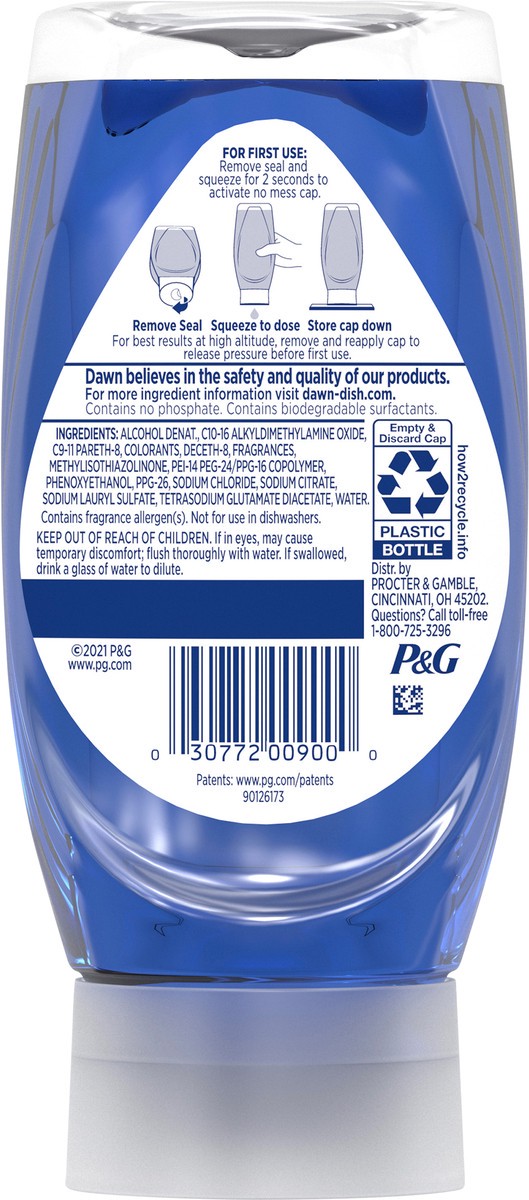 slide 2 of 3, Dawn Platinum EZ-Squeeze Dish Soap Liquid, Dishwashing Liquid, Grease Removal, Fresh Rain, 12.2oz, 12.2 fl oz