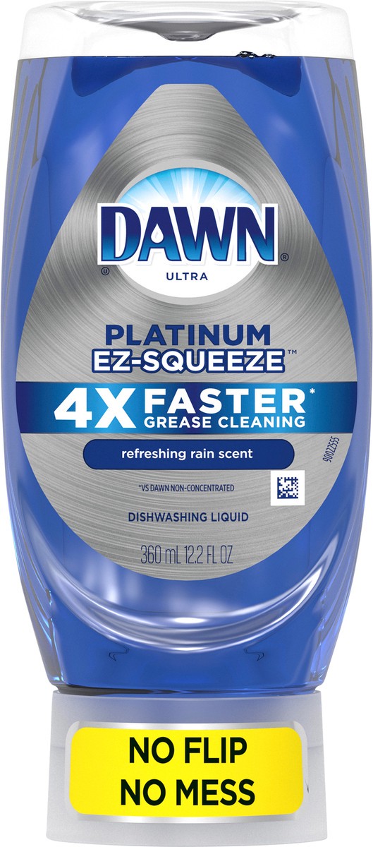 slide 3 of 3, Dawn Platinum EZ-Squeeze Dish Soap Liquid, Dishwashing Liquid, Grease Removal, Fresh Rain, 12.2oz, 12.2 fl oz