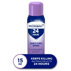 Microban 24 Hour Disinfectant Sanitizing Spray - Lavender Scent - 15 fl oz