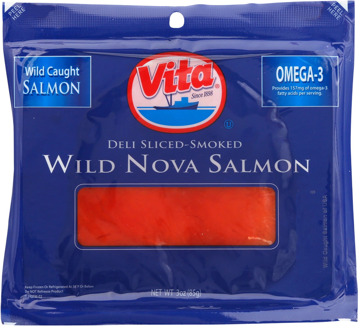 slide 13 of 13, Vita Deli Sliced-Smoked Wild Nova Salmon 3 oz, 3 oz