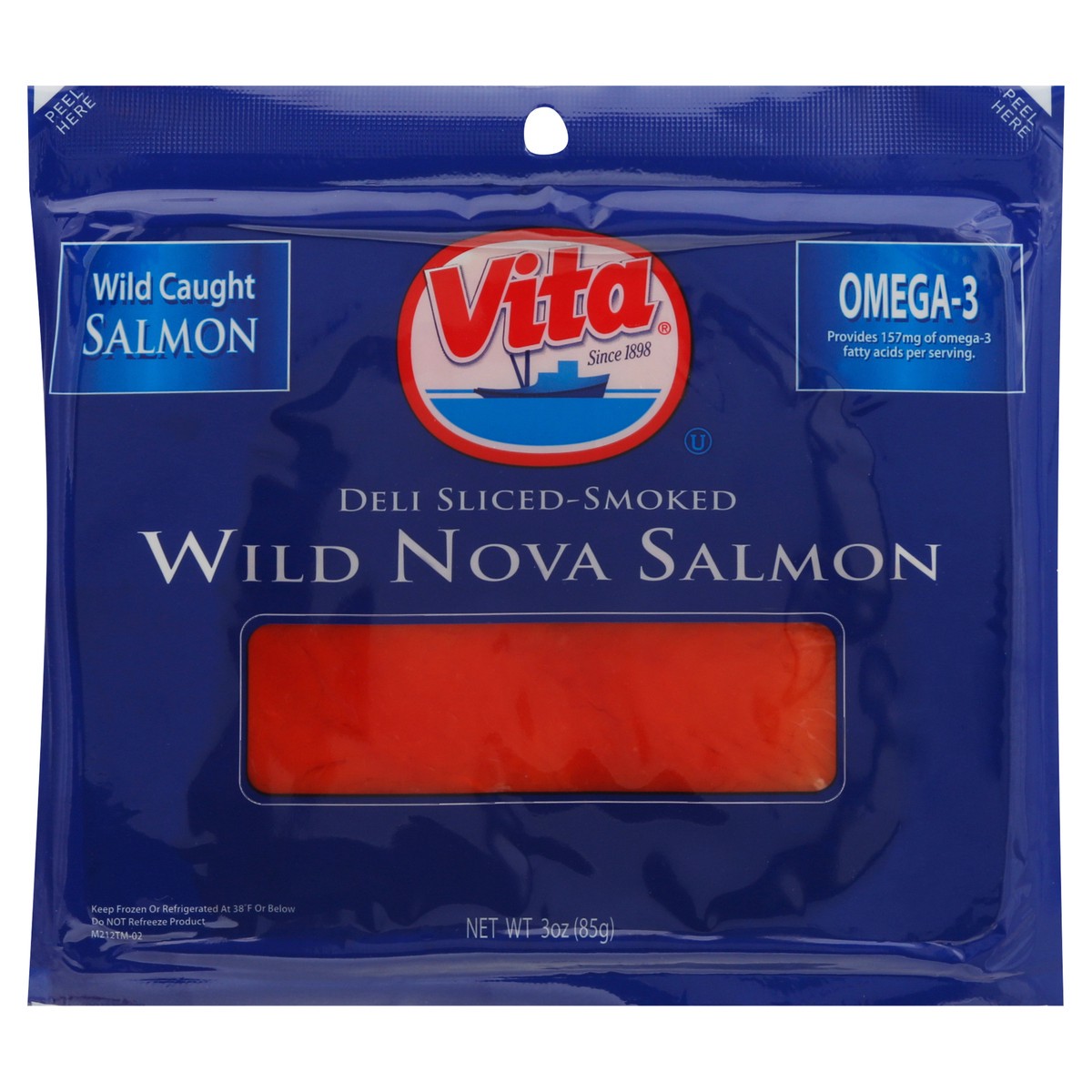 slide 1 of 13, Vita Deli Sliced-Smoked Wild Nova Salmon 3 oz, 3 oz