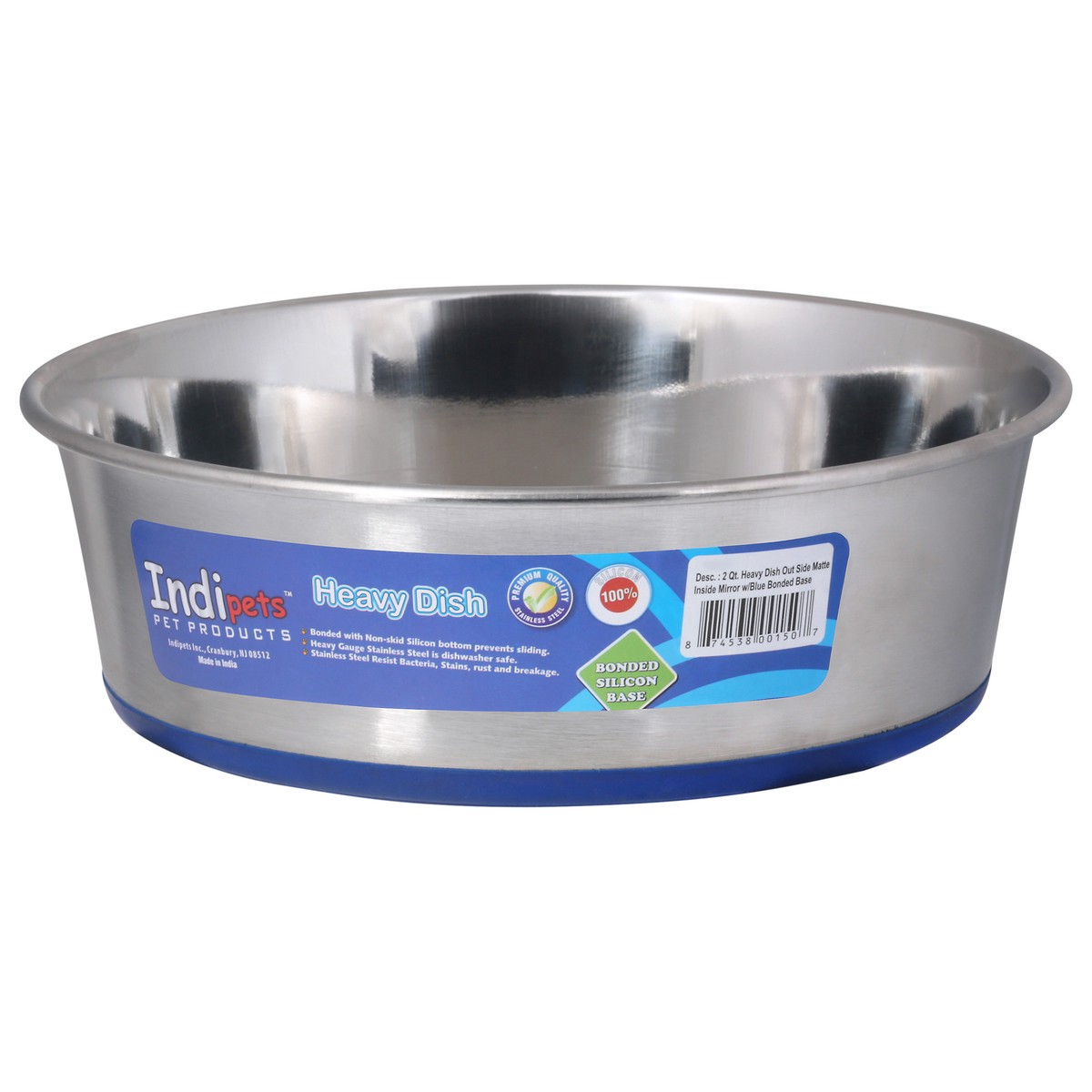slide 4 of 11, Indipets 2 Quart Outside Matte Heavy Dish 1 ea, 1 ct