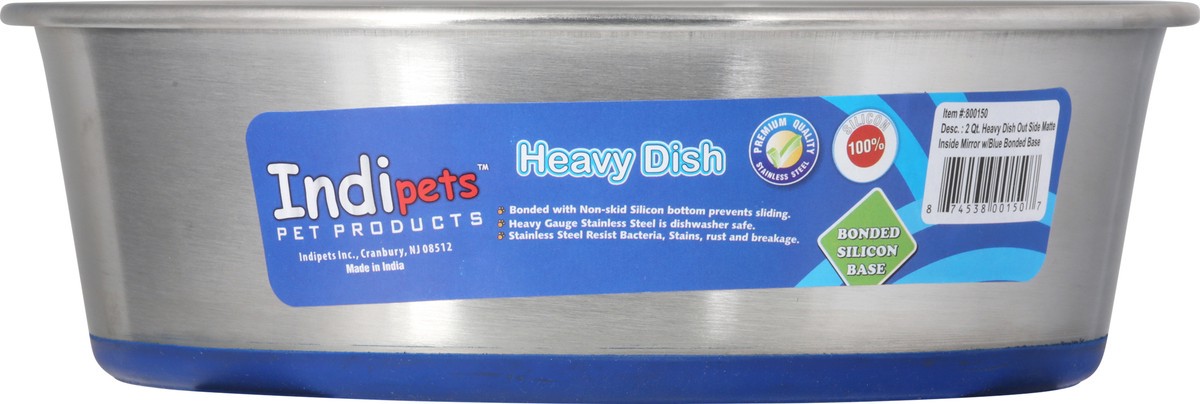 slide 10 of 11, Indipets 2 Quart Outside Matte Heavy Dish 1 ea, 1 ct