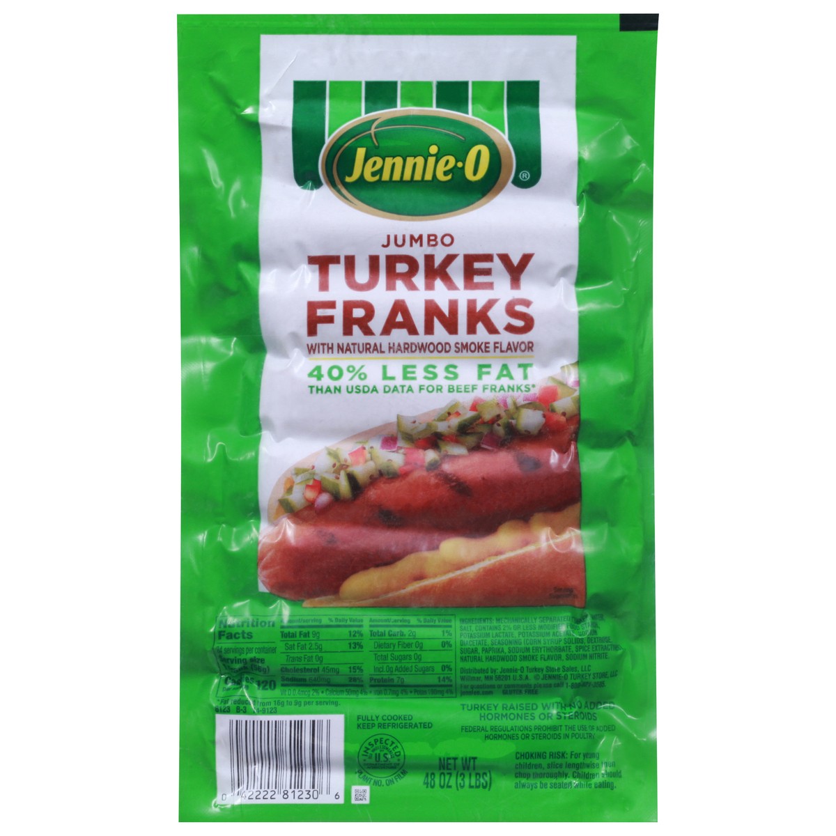 slide 1 of 11, Jennie-O Jumbo Turkey Franks 48 oz, 48 oz