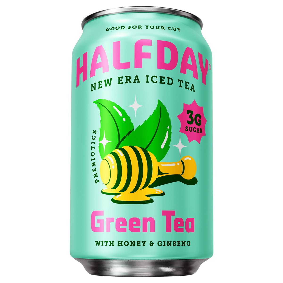 slide 1 of 4, Halfday Green Tea with Honey & Ginseng, 12oz Single Can, 12 fl oz