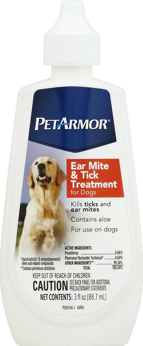 slide 2 of 2, PetArmor Ear Mite/Tick Treatment Dog 3OZ, 3 fl oz