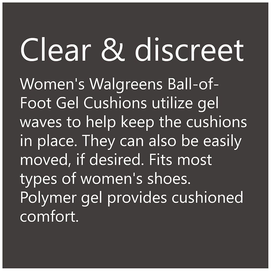 slide 3 of 5, Walgreens Ball of Foot Gel Cushions, 1 pair