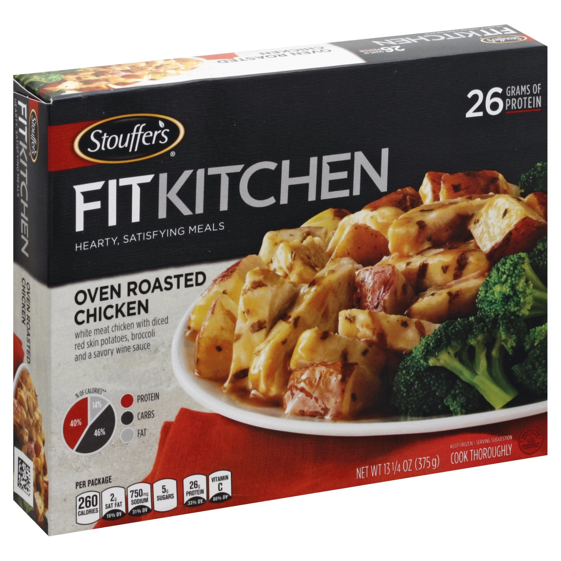 slide 1 of 1, Stouffer's Fit Kitchen Oven Roasted Chicken, 13.25 oz