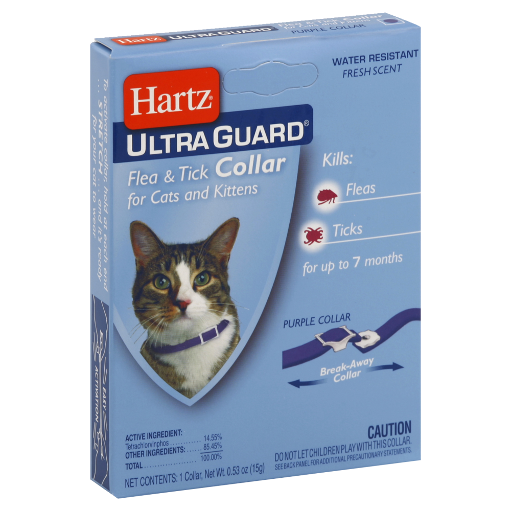 slide 1 of 1, Hartz Ultraguard Flea and Tick Collar for Cats, 1 ct