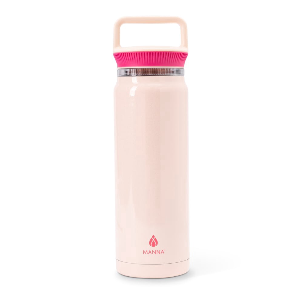 slide 3 of 4, Manna™ Everett™ Stainless Steel Water Bottle - Pink Ombre, 32 oz