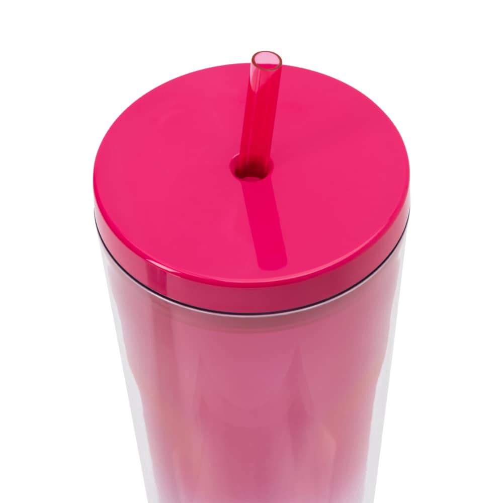 slide 2 of 4, Manna™ Axel™ Plastic Tumbler & Straw Set - Pink, 24 oz