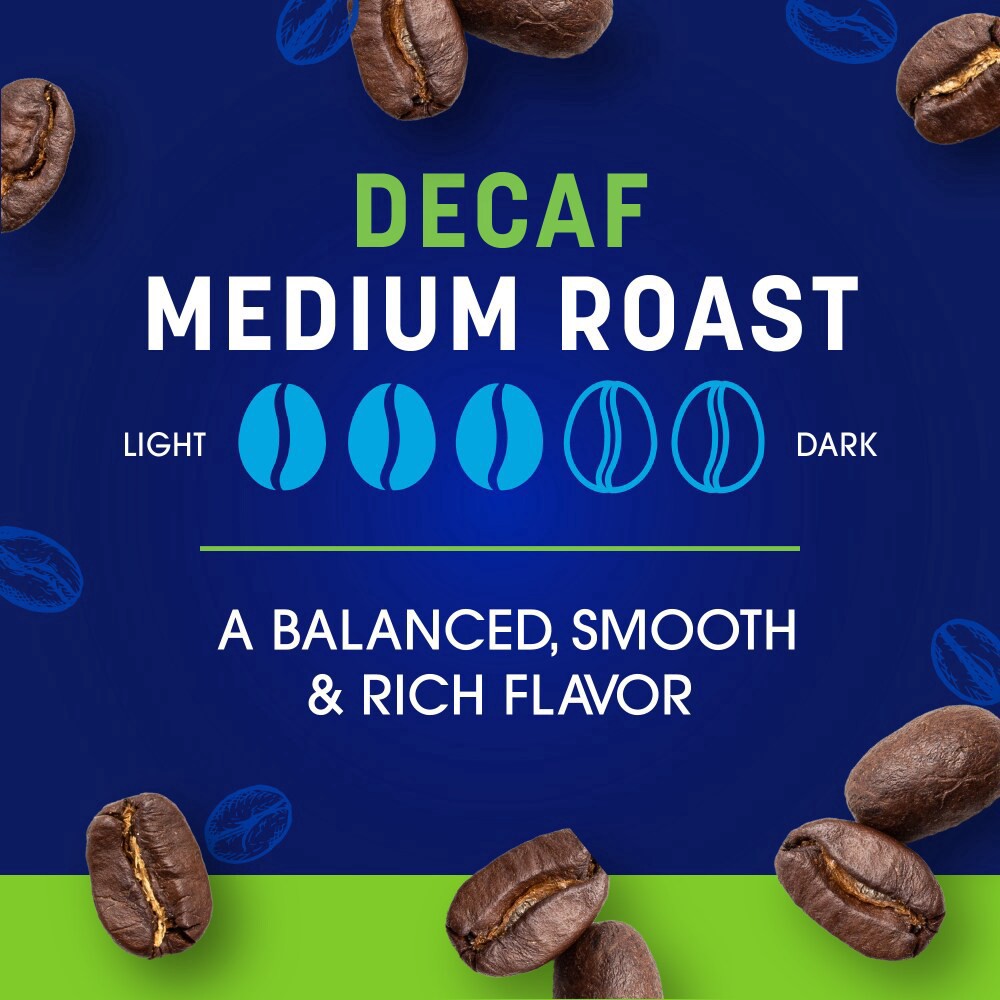 slide 3 of 5, Kroger® Decaf Classic Medium Roast Ground Coffee, 29 oz