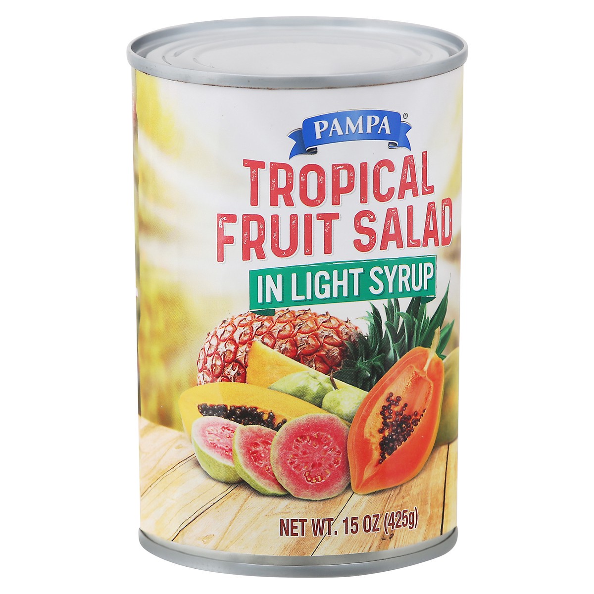 slide 2 of 9, Pampa Light Syrup Tropical Fruit Salad, 15 oz