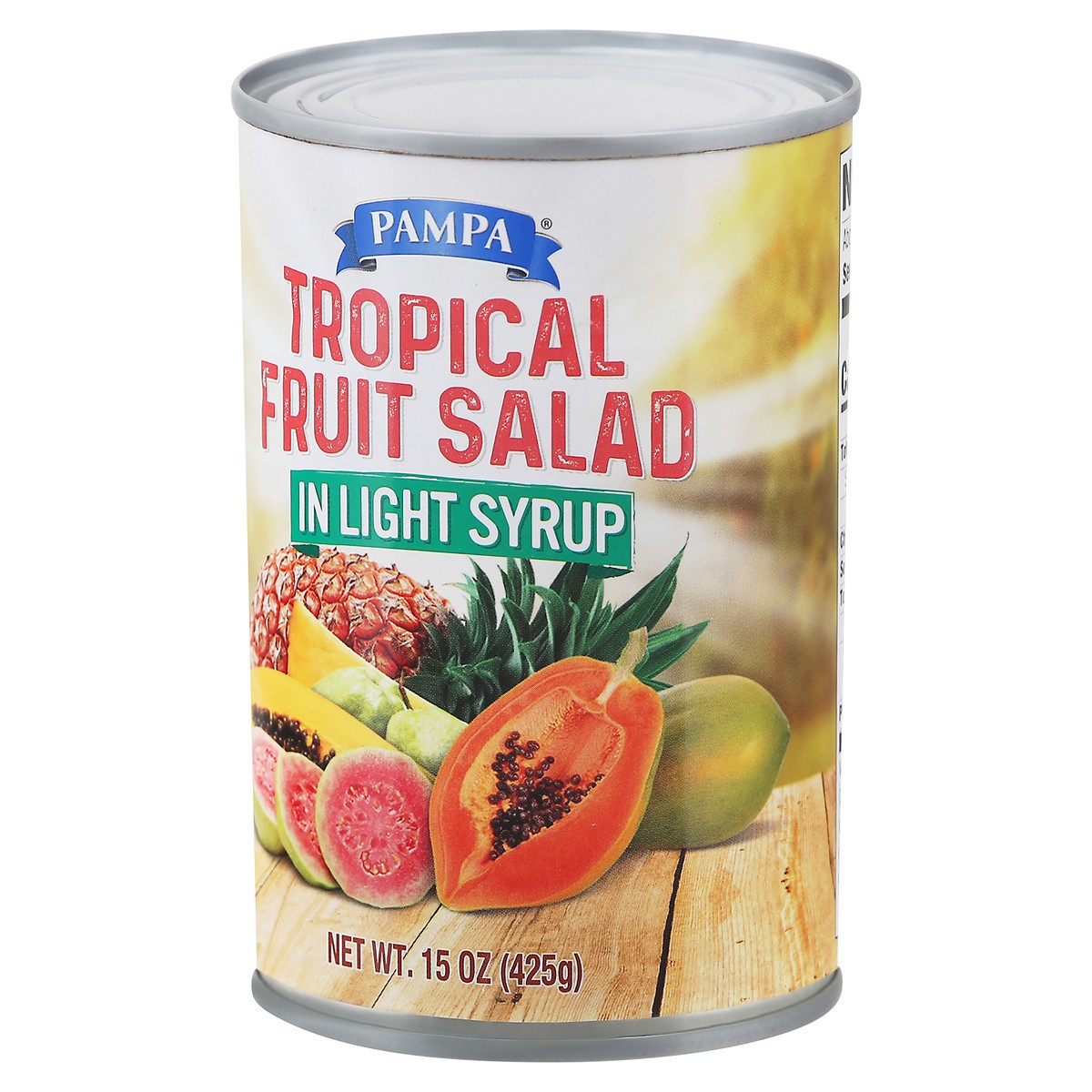 slide 3 of 9, Pampa Light Syrup Tropical Fruit Salad, 15 oz