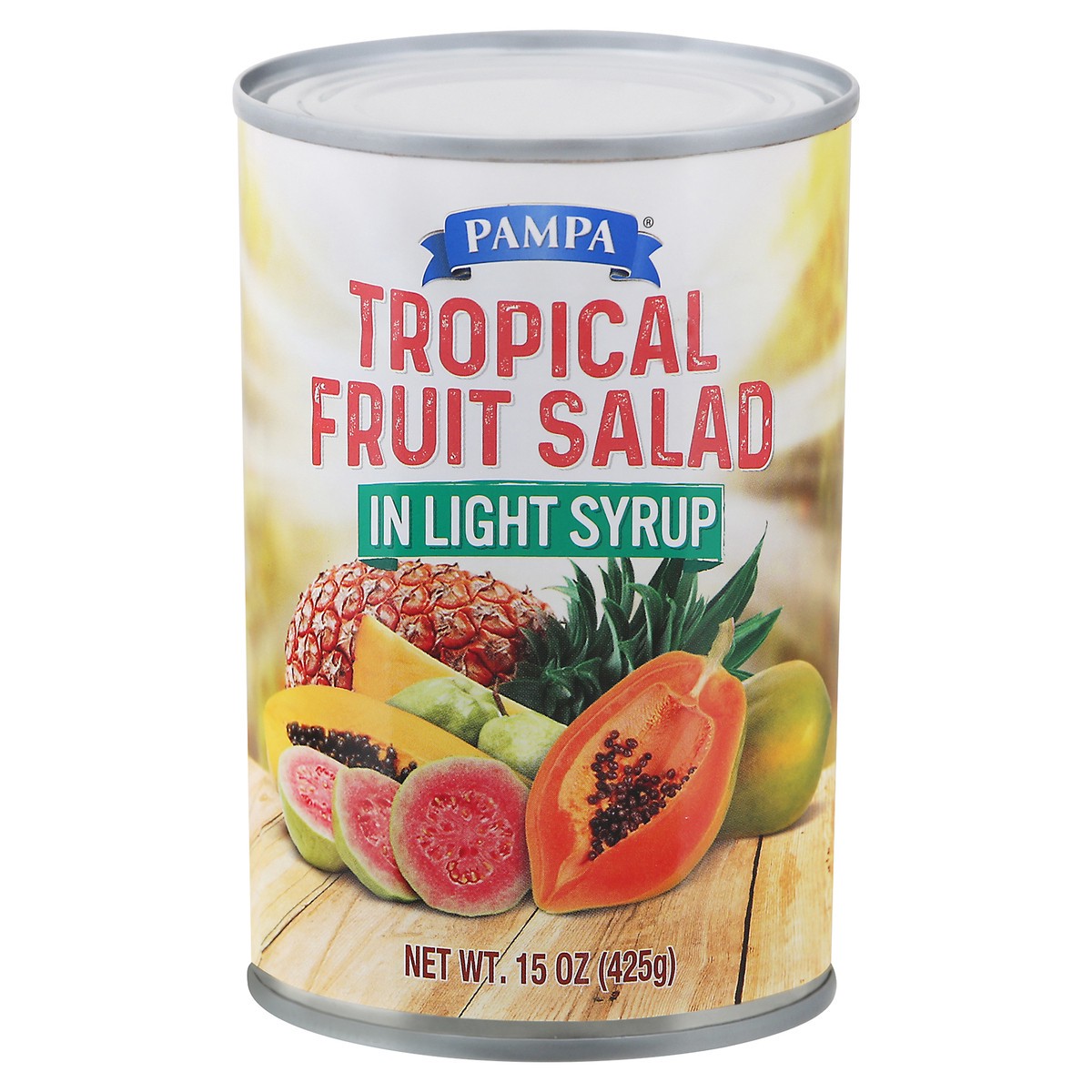 slide 1 of 9, Pampa Light Syrup Tropical Fruit Salad, 15 oz