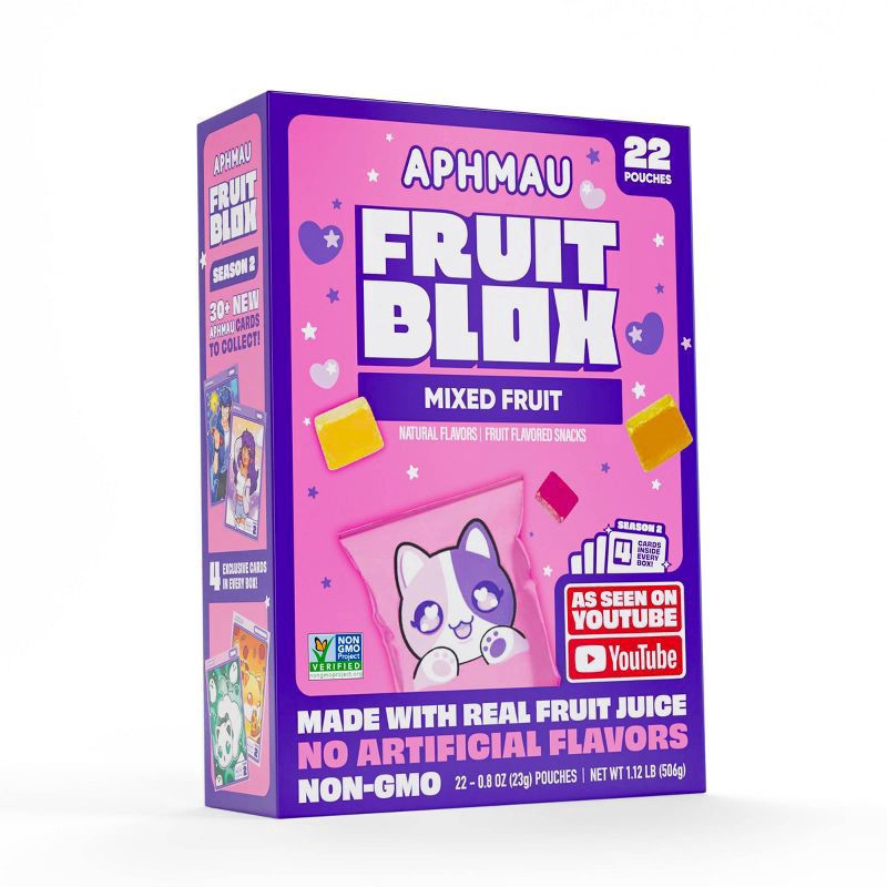 slide 2 of 4, FruitBlox Mixed Fruit Fruit Flavored Snacks 22 - 0.8 oz Pouches, 22 ct