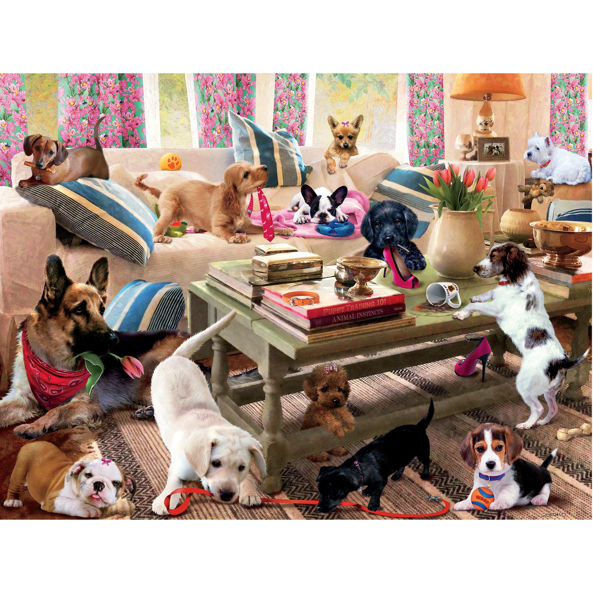 slide 7 of 13, Ceaco Assorted Ceaco Paws Gone Wild 550 Piece Jigsaw Puzzle, 550 ct