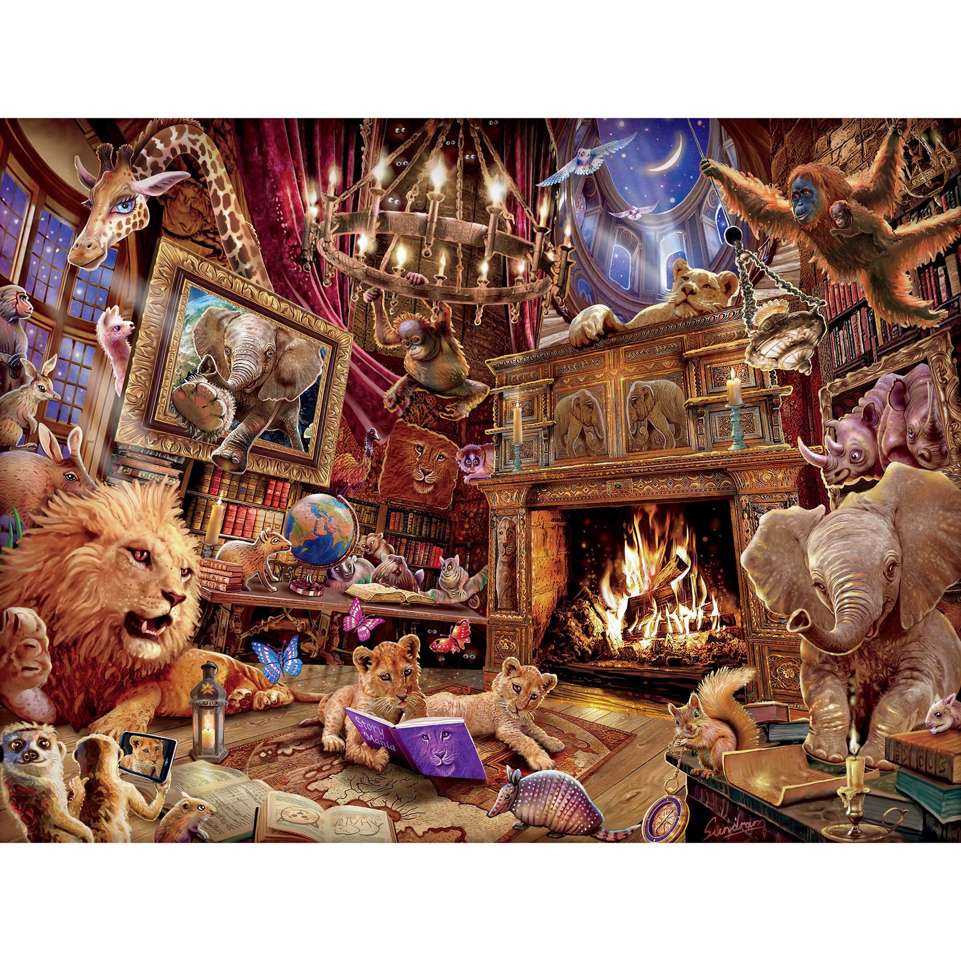slide 6 of 13, Ceaco Assorted Ceaco Paws Gone Wild 550 Piece Jigsaw Puzzle, 550 ct