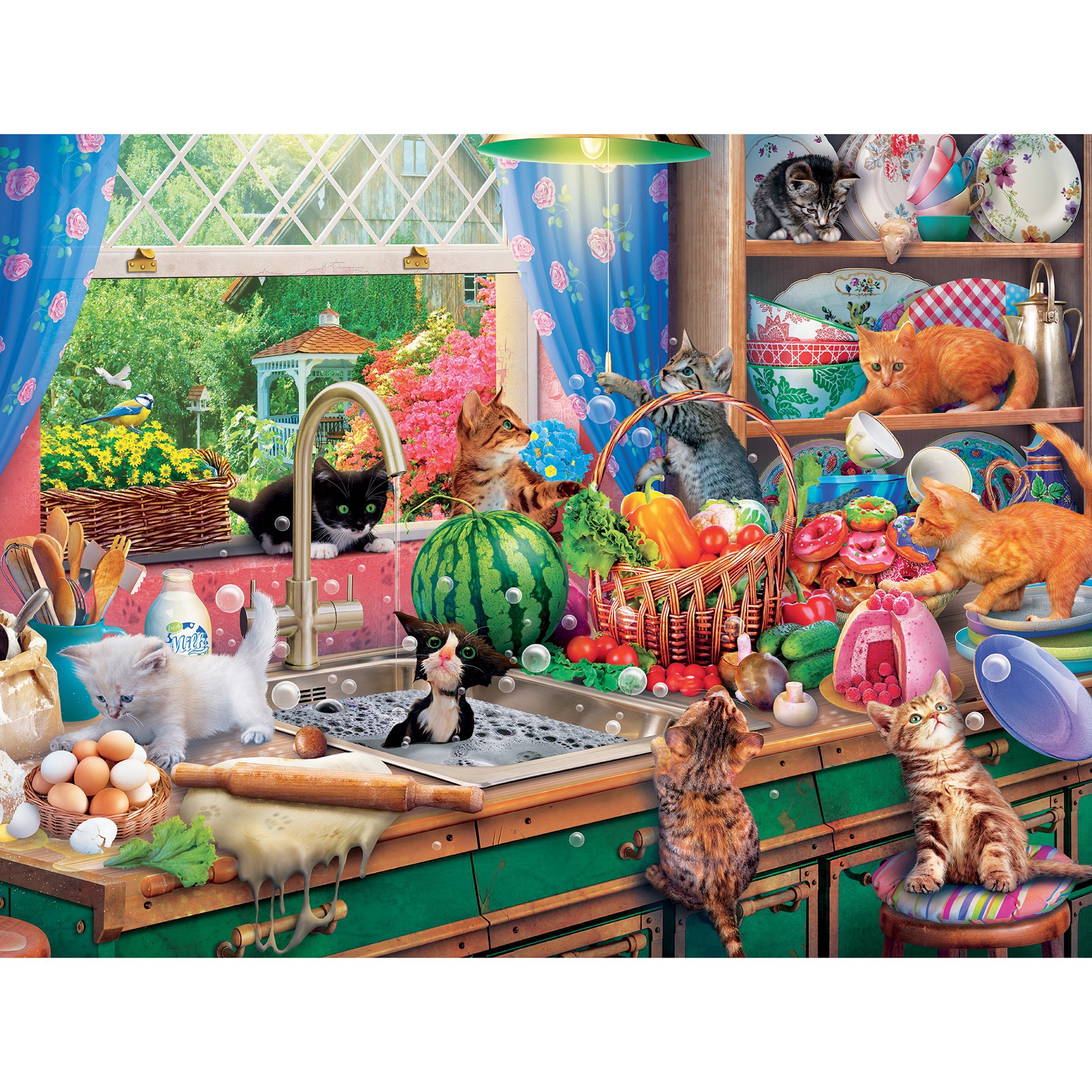slide 3 of 13, Ceaco Assorted Ceaco Paws Gone Wild 550 Piece Jigsaw Puzzle, 550 ct