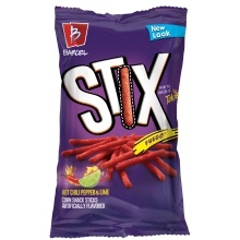 slide 1 of 1, STIX Fruego Flavored Corn Stick Chips, 1 ct