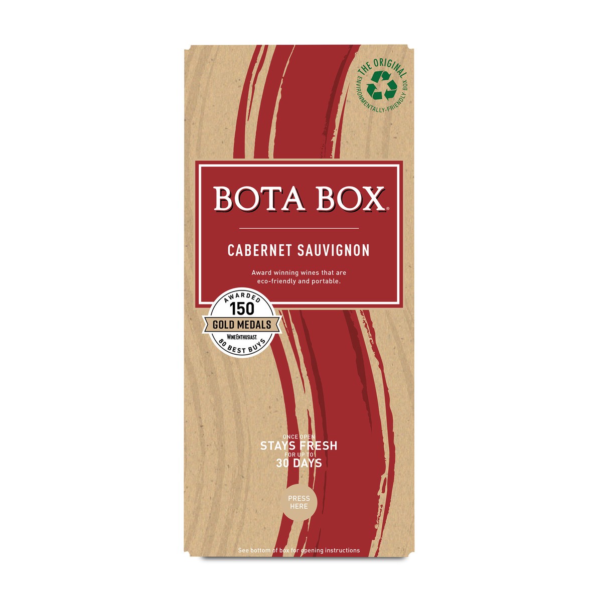 slide 1 of 9, Bota Box Cabernet Sauvignon Red Wine, 3 liter