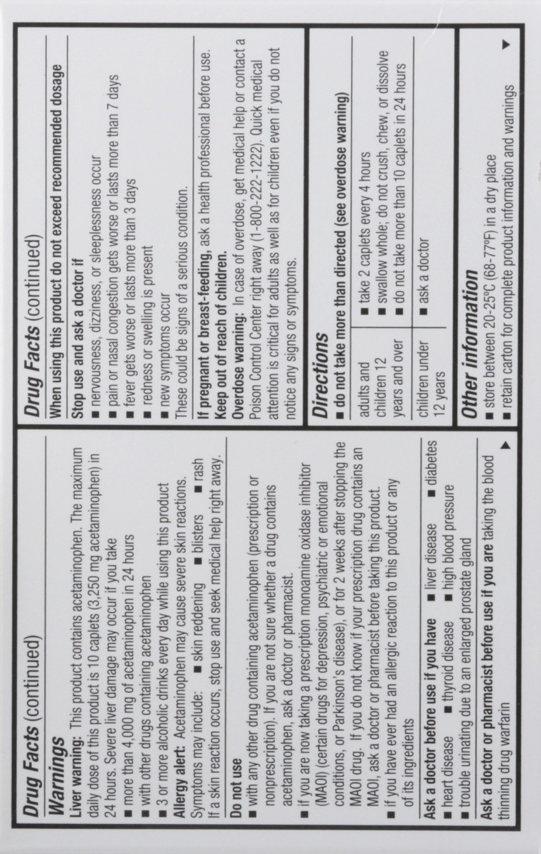 slide 4 of 9, Harris Teeter Non-Drowsy Daytime Sinus + Headache 24 Caplets, 24 ct