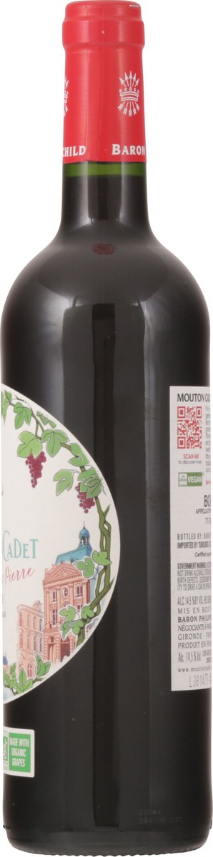 slide 12 of 13, Mouton Cadet Organic Pierre Red, 750 ml