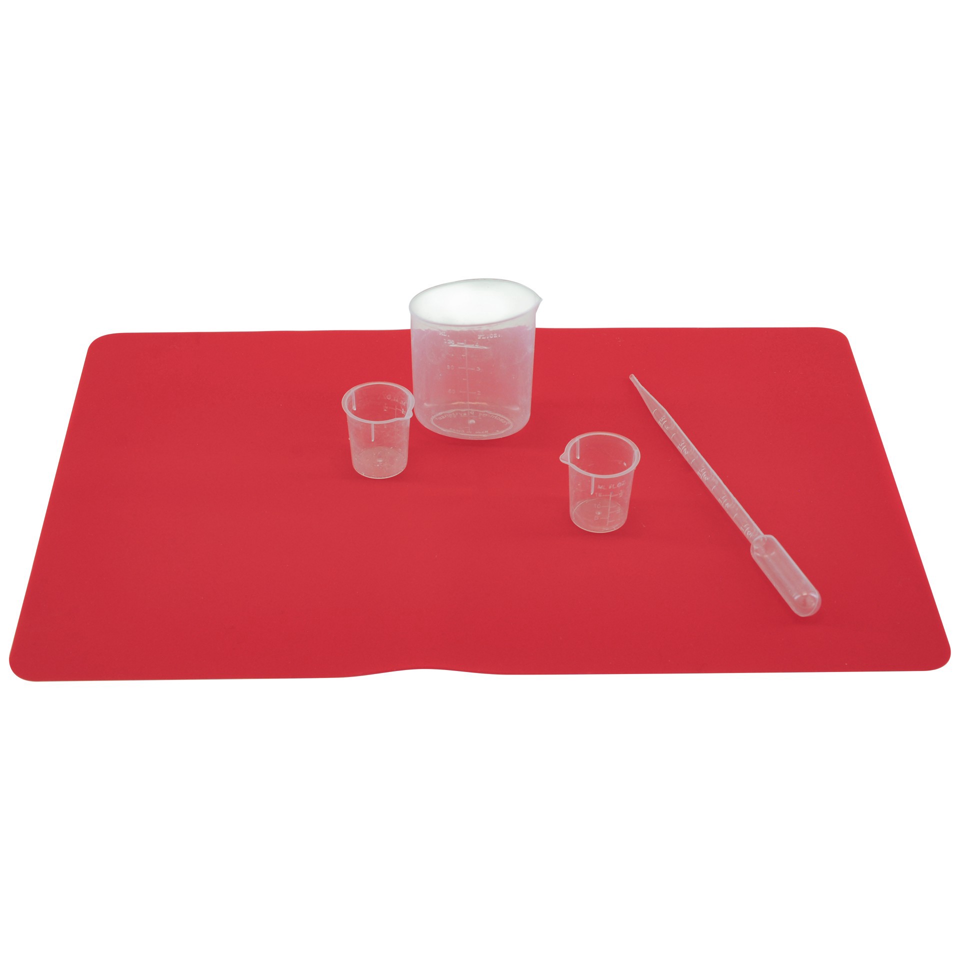 slide 3 of 4, Red Silicone Craft Mat By Craft Smart, 11 in x 17 in