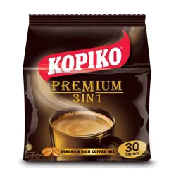 Kopiko Premium 3 in 1 Coffee Mix 30 - 0.70 oz Packets