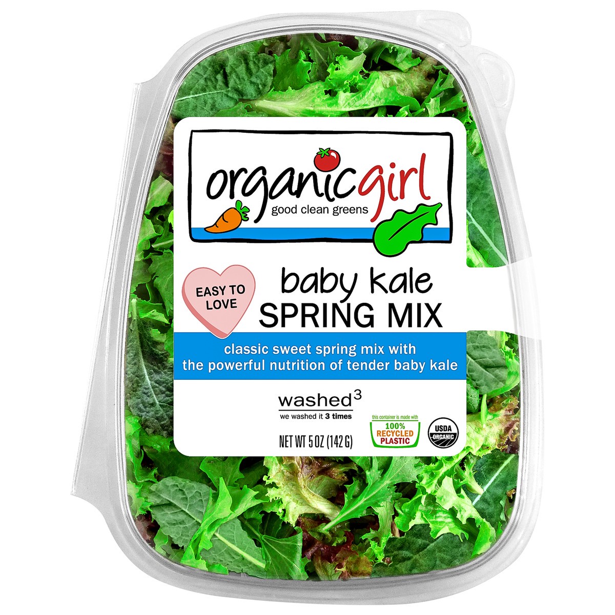 slide 1 of 3, Organic Girl Baby Kale Spring Mix, 5 oz