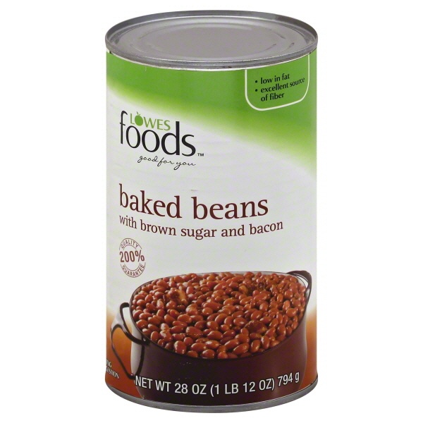 slide 1 of 1, Lowes Foods Beans Baked With Brown Sugar And Bacon, 27 oz