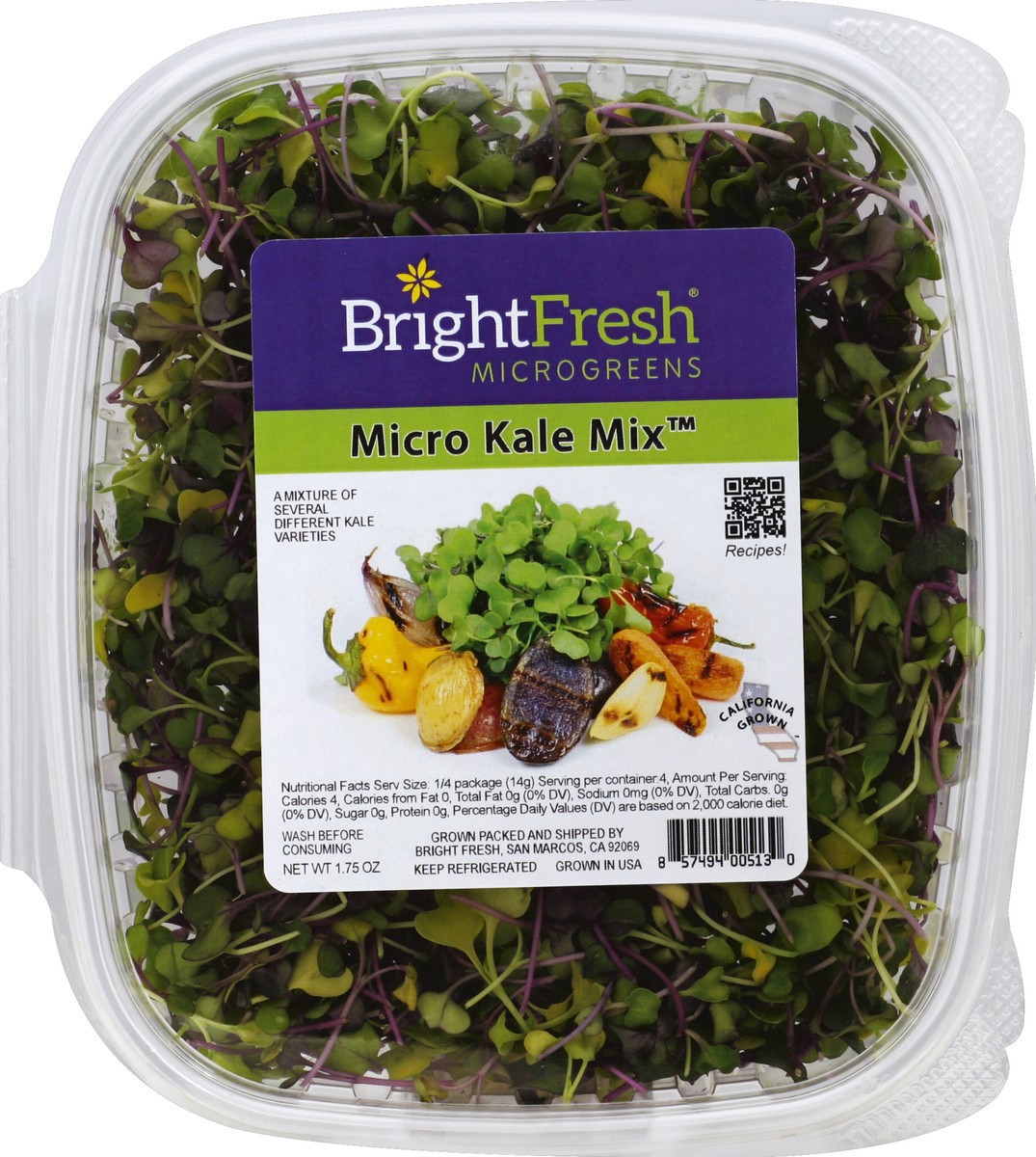 slide 2 of 4, Bright Fresh Micro Kale Mix 1.75 oz, 1.75 oz