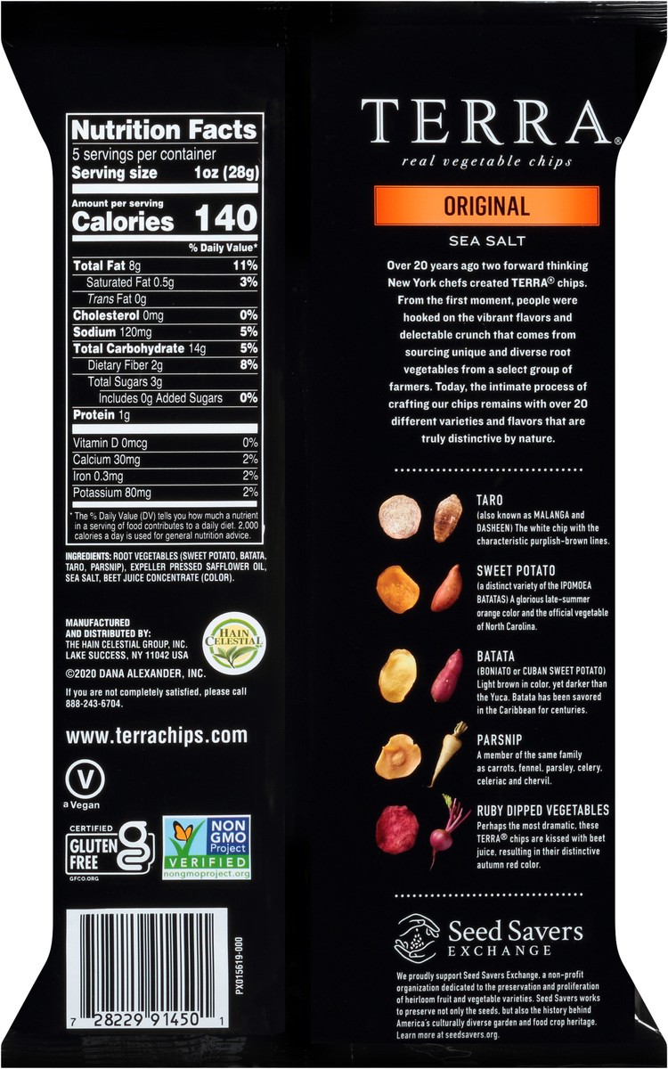 slide 3 of 7, Terra Original Sea Salt Vegetable Chips, 5 oz