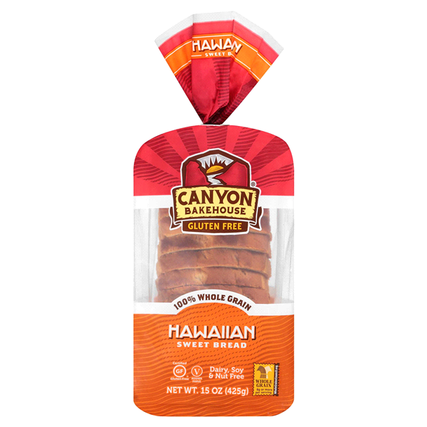 slide 1 of 1, Canyon Bakehouse Gluten Free Hawaiian Sweet bread, 15 oz