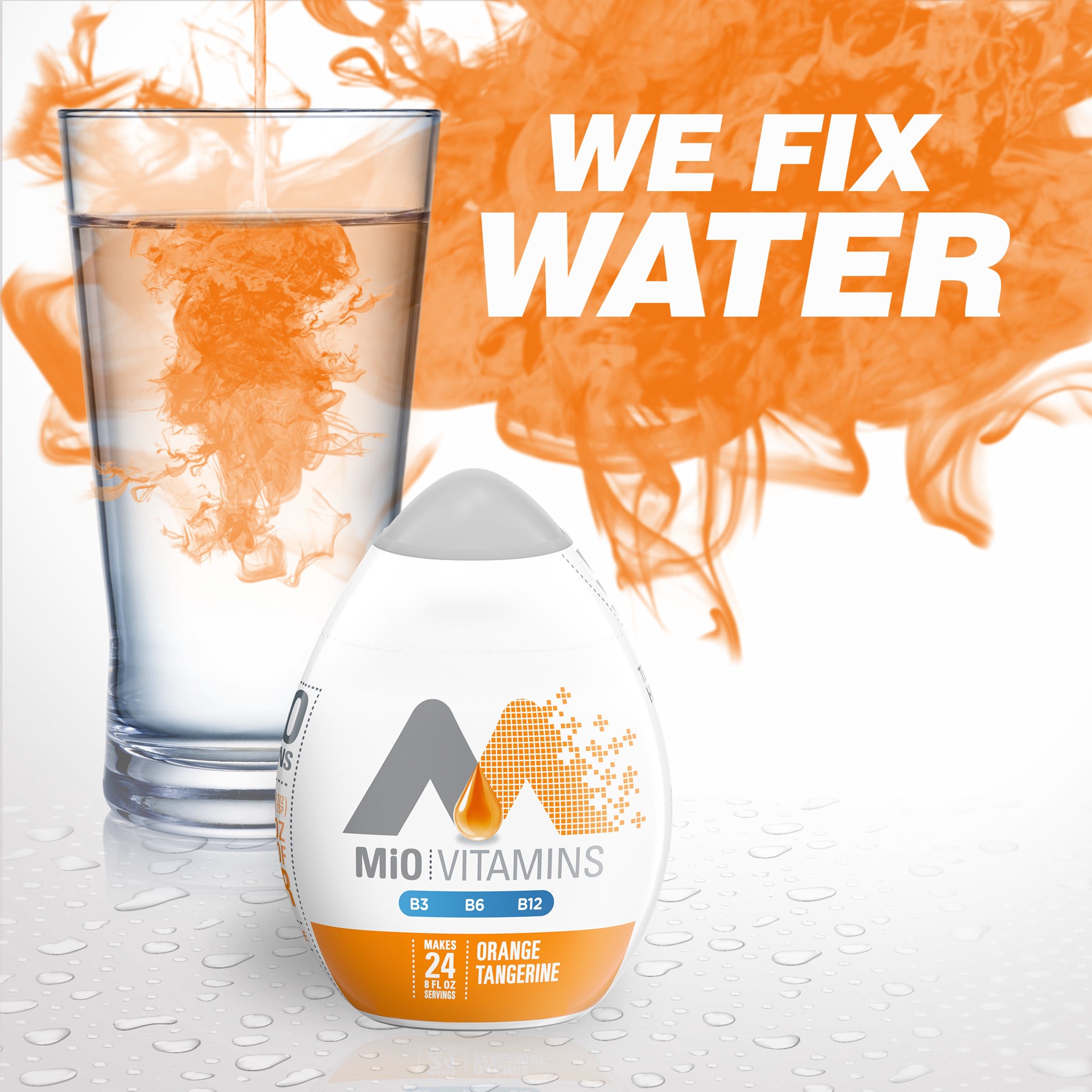 slide 5 of 5, MiO Vitamins Orange Tangerine Naturally Flavored with other natural Liquid Water Enhancer Drink Mix Bottle, 1.62 fl oz