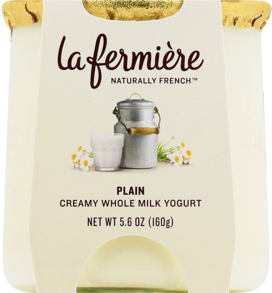 slide 1 of 1, La Fermière Naturally French Plain Glass Yogurt, 5.3 oz