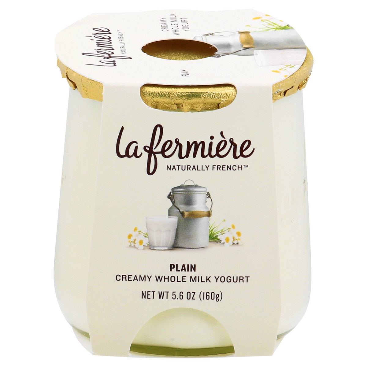 slide 1 of 9, La Fermière Plain Whole Milk Yogurt, 5.6 oz