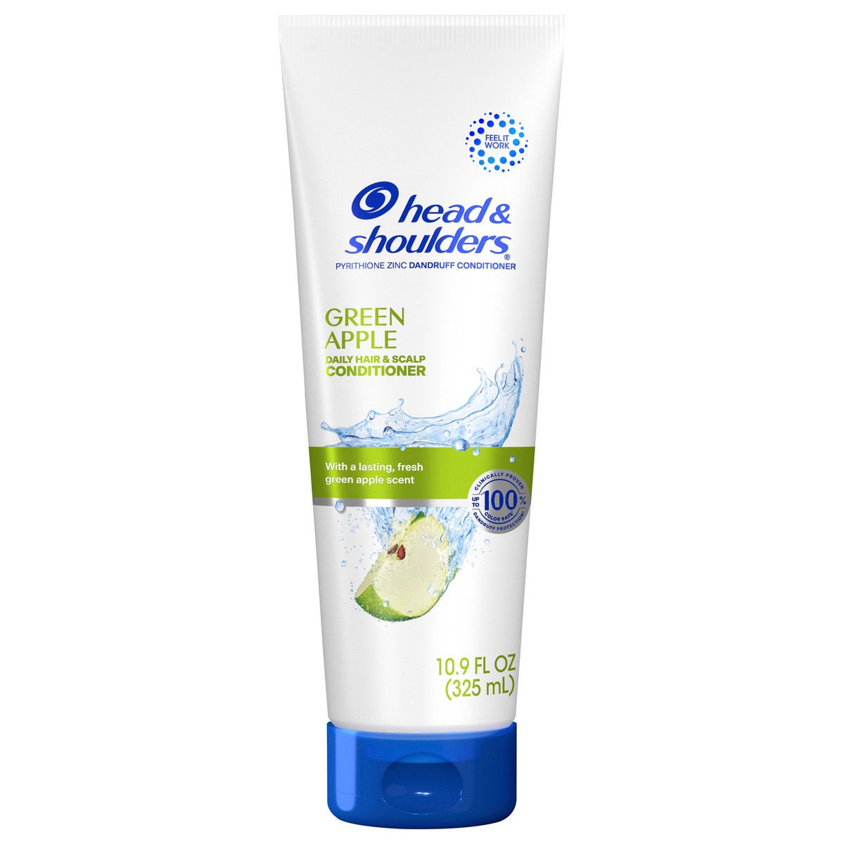 slide 1 of 2, Head & Shoulders Head and Shoulders Dandruff Conditioner, Anti-Dandruff Treatment, Green Apple for Daily Use, Paraben Free, 10.9 oz, 10.90 fl oz