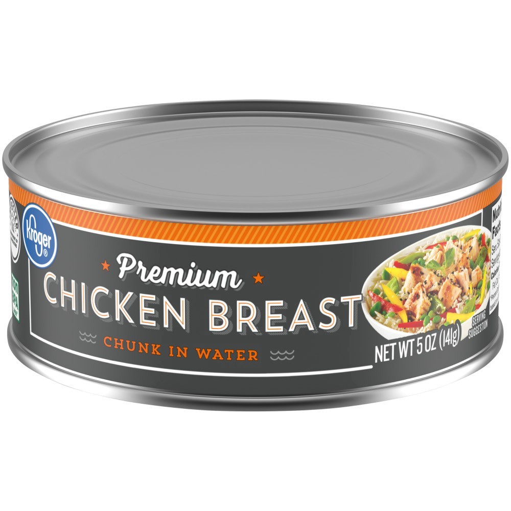 slide 1 of 3, Kroger Premium Chicken Breast chunk in Water, 5 oz