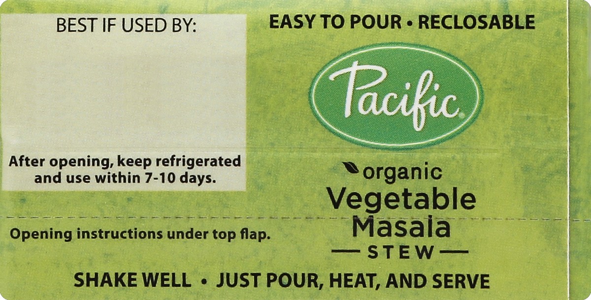 slide 2 of 4, Pacific Natural Foods Organic Vegetable Masala Stew Soup, 17 oz