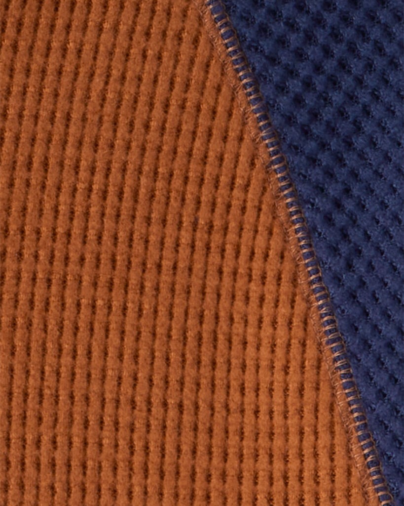 slide 2 of 2, Oshkosh Boys Waffle Knit Color Block Hoodie Brown 10, 1 ct