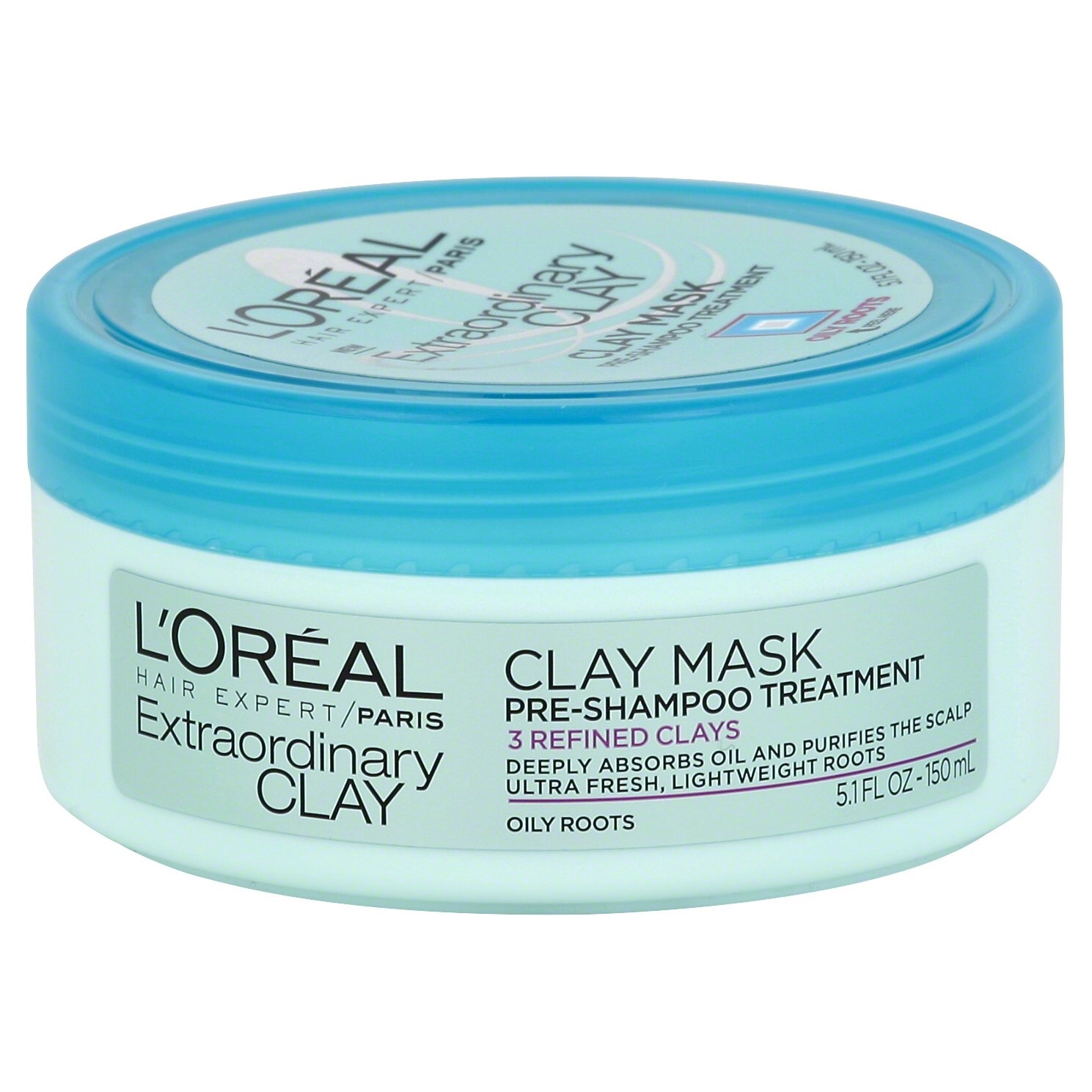 slide 1 of 1, L'Oréal Elvive Extraordinary Clay Pre-Shampoo Mask, 5.1 fl oz