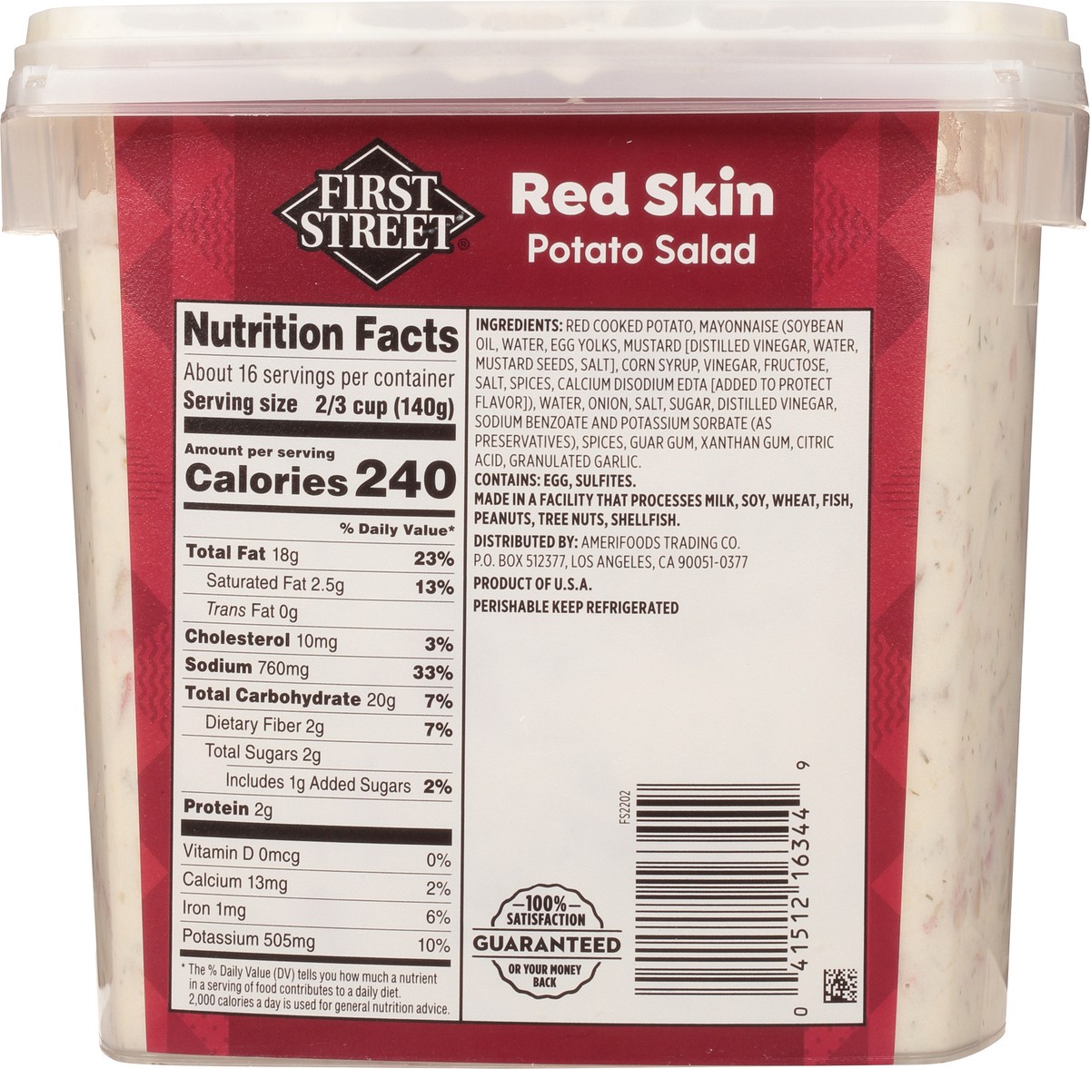 slide 8 of 14, First Street Red Potato Salad, 5 lb