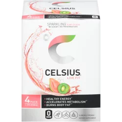 CELSIUS Live Fit Sparkling Kiwi Guava Dietary Supplement 